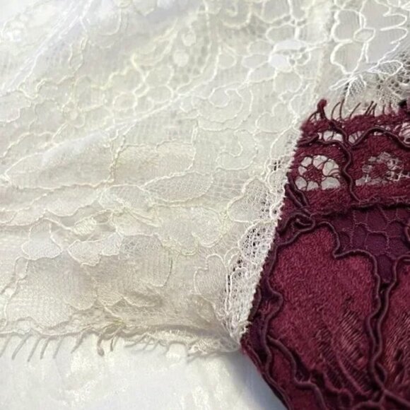 Sandro Paris Tri-Tone Lace Dress Size 1 US S - Picture 12 of 16